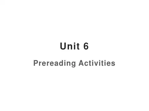 新世纪英语专业综合英语第二册unit6课件