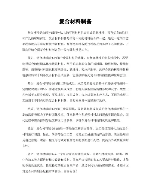 复合材料制备