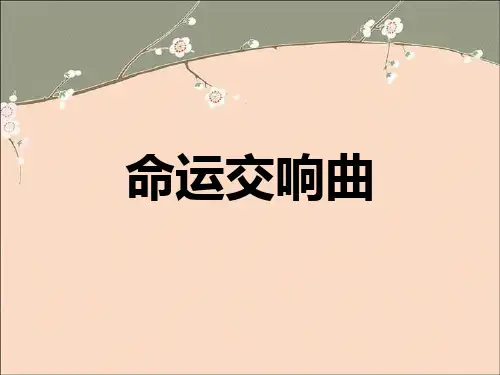 《命运交响曲》PPT教学课件