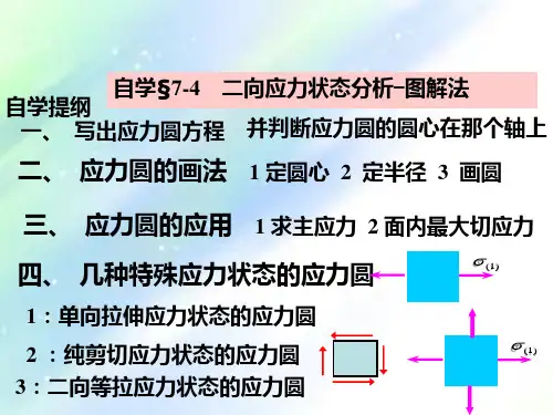 二向应力状态分析--解析法和图解法-PPT