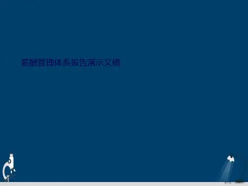 薪酬管理体系报告演示文稿
