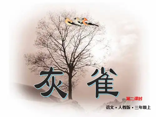 三年级上册语文课件-灰雀 (部编版)