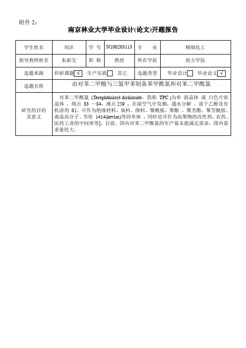 开题报告