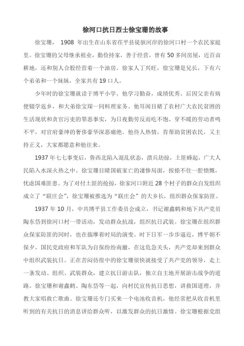 抗日烈士徐宝珊的故事 文档 (6)