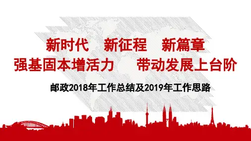 邮政2018年工作总结及2019年工作思路