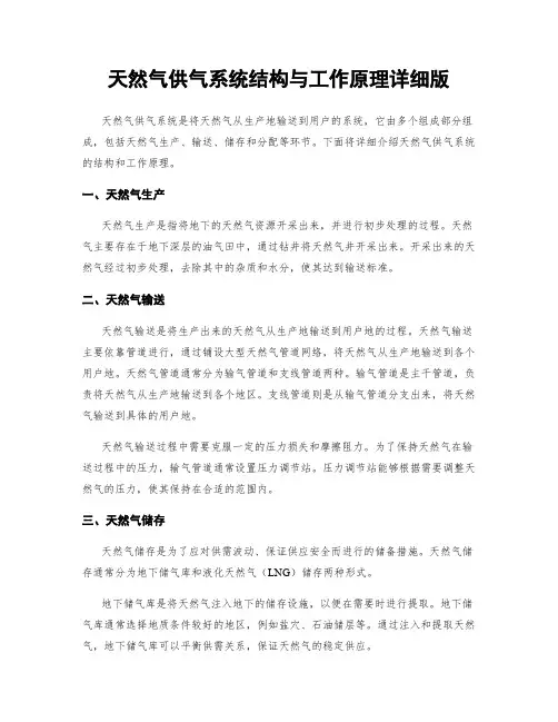 天然气供气系统结构与工作原理详细版