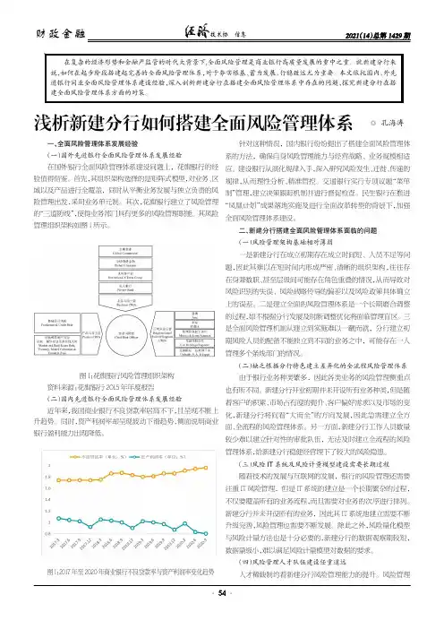 浅析新建分行如何搭建全面风险管理体系