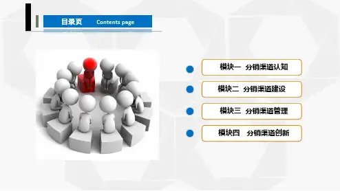 分销渠道管理-- 模块二  分销渠道建设