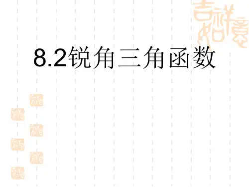人教新课标九年级下---锐角三角函数(复习巩固)课件