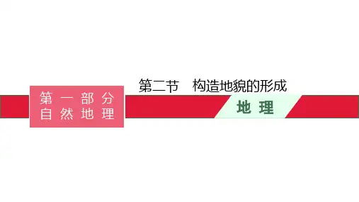 高考地理一轮复习第四章 第二节 构造地貌的形成课件
