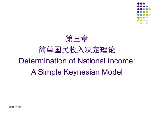 第三章：简单的国民收入决定理论