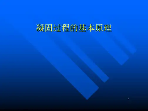 凝固过程的基本原理