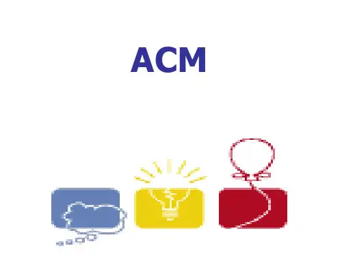 ACM 入门精品PPT课件