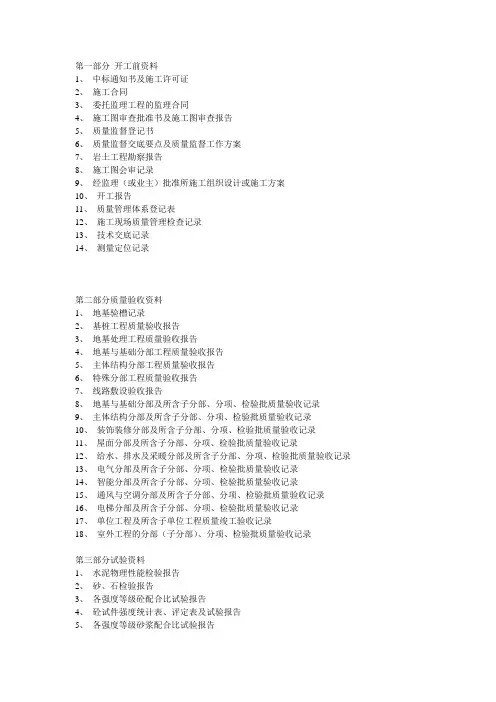 建筑工程资料员万能手册