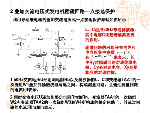技能培训专题发电机励磁回路接地保护