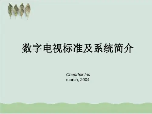 数字广告电视传媒标准管理及系统简介PPT课件( 39页)