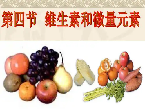 维生素和微量元素 PPT课件