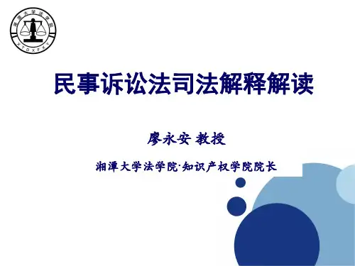 民事诉讼法司法解释解读
