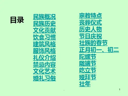 壮族简介PPT课件