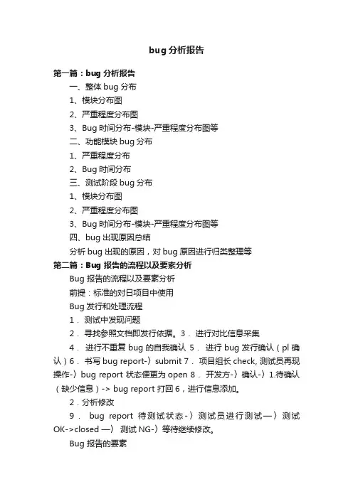 bug分析报告