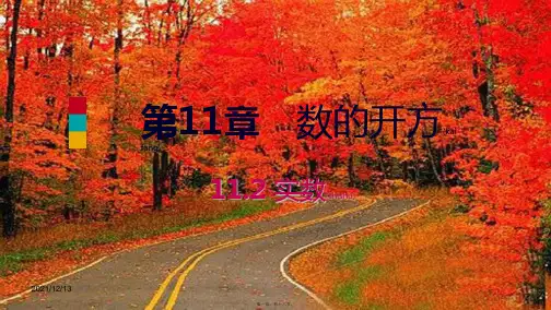 八年级数学上册 第11章 数的开方 11.2 实数 第2课时 实数与数轴导学课件