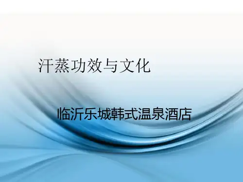 汗蒸文化