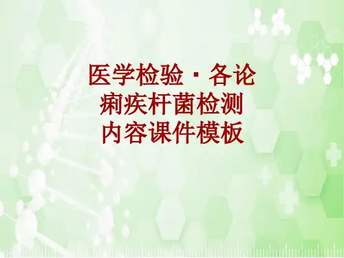 医学检验·检查项目：痢疾杆菌检测_课件模板