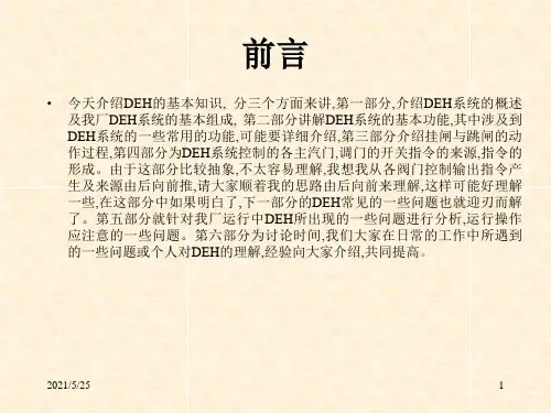 DEH基础知识PPT优秀课件