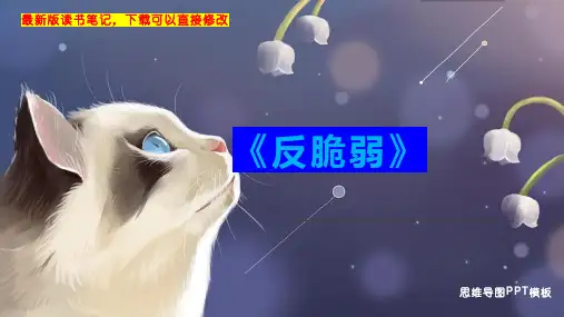 《反脆弱》读书笔记PPT模板思维导图下载