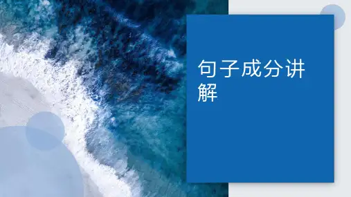 高中英语语法-句子成分讲解课件