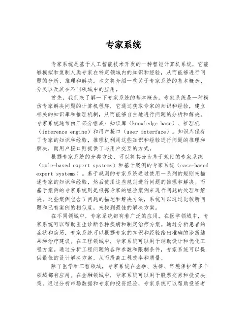 专家系统 