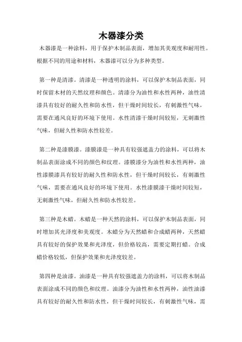 木器漆分类