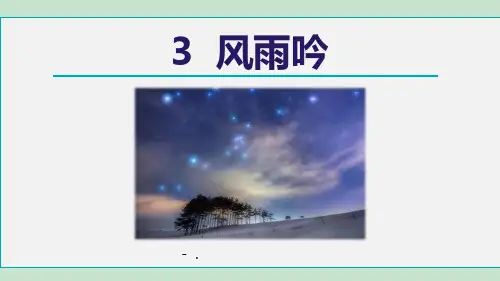 《风雨吟》PPT课件