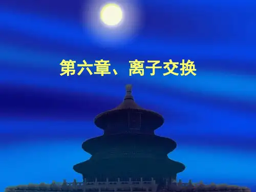 第六章、离子交换