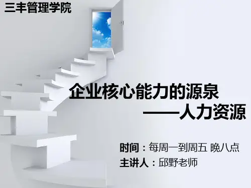 企业核心能力的源泉--人力资源解析