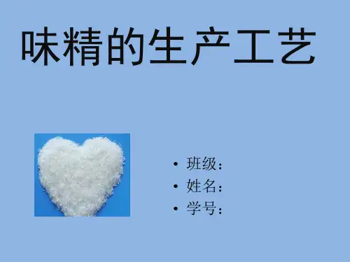 味精生产工艺