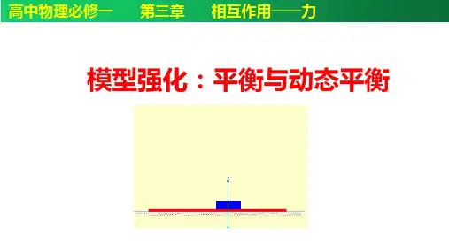 模型强化：平衡与动态平衡-高一物理课件(人教2019必修第一册)