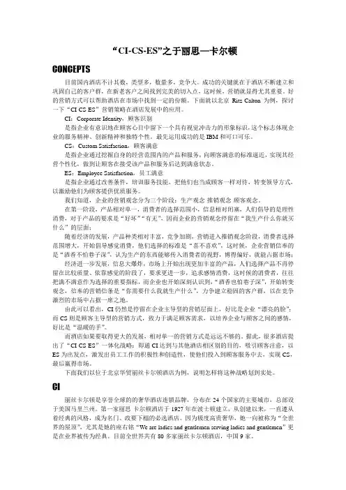CI-CS-ES概念举例