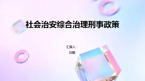 社会治安综合治理刑事政策
