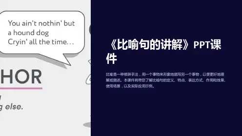 《比喻句的讲解》课件