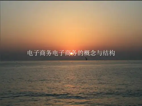 电子商务电子商务的概念与结构