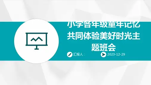 小学各年级童年记忆共同体验美好时光主题班会(1)