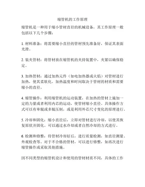 缩管机的工作原理