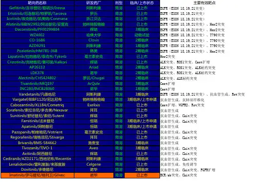 靶向药剂量大全