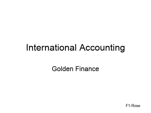 International Accounting 国际会计-1