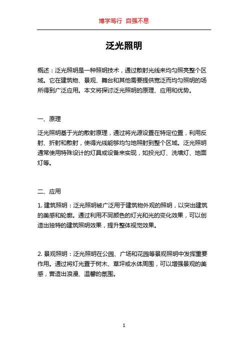 泛光照明_精品文档