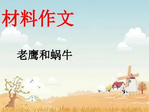 高考作文专题：老鹰和蜗牛材料作文总结
