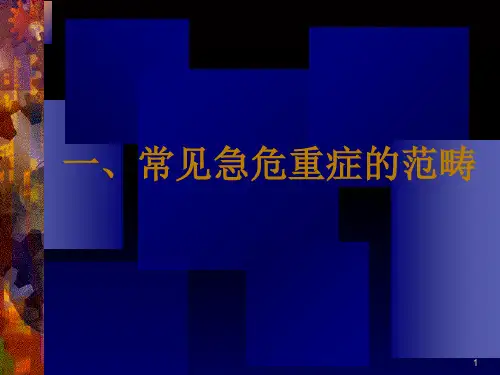 常见急危重症的快速识别要点和处理技巧