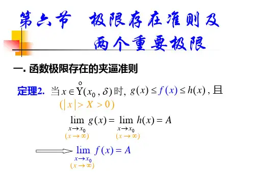 函数极限存在的夹逼准则(课件全)