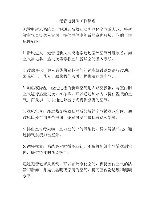 无管道新风工作原理